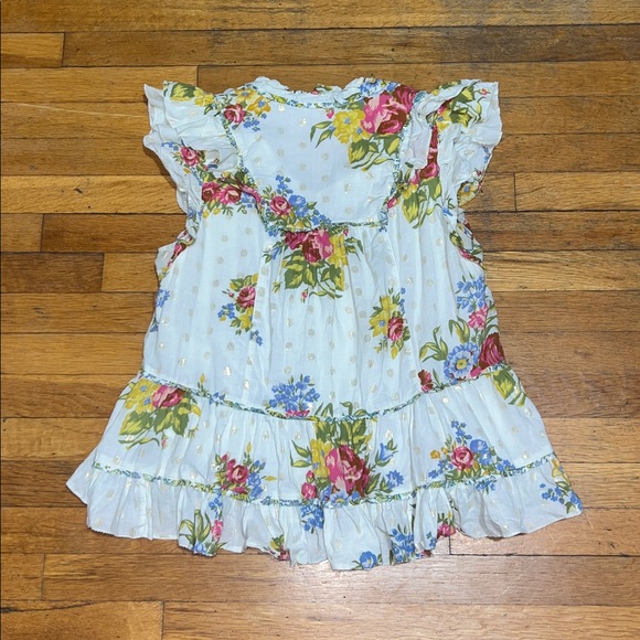 Love The Label Anthropologie Helena Ruffle Floral Blouse, Women’s size Large - Picture 14 of 15